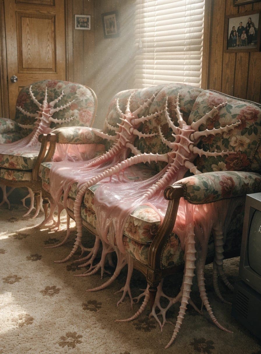 two chairs facing. occupant count: indeterminate.